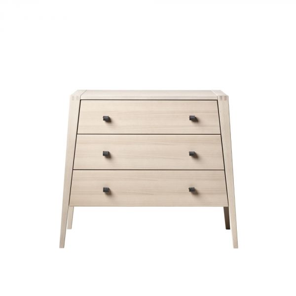 Chambre bébé duo Linea lit évolutif + commode Hêtre