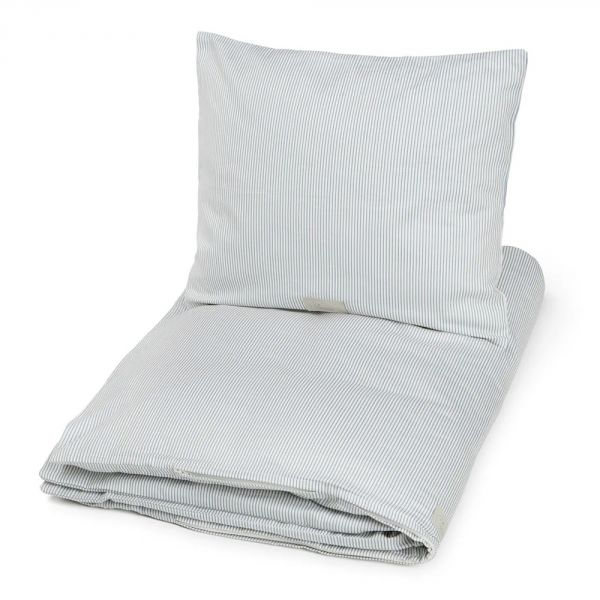 Linge de lit bébé 100 x 140 cm Rayures Classiques Bleu