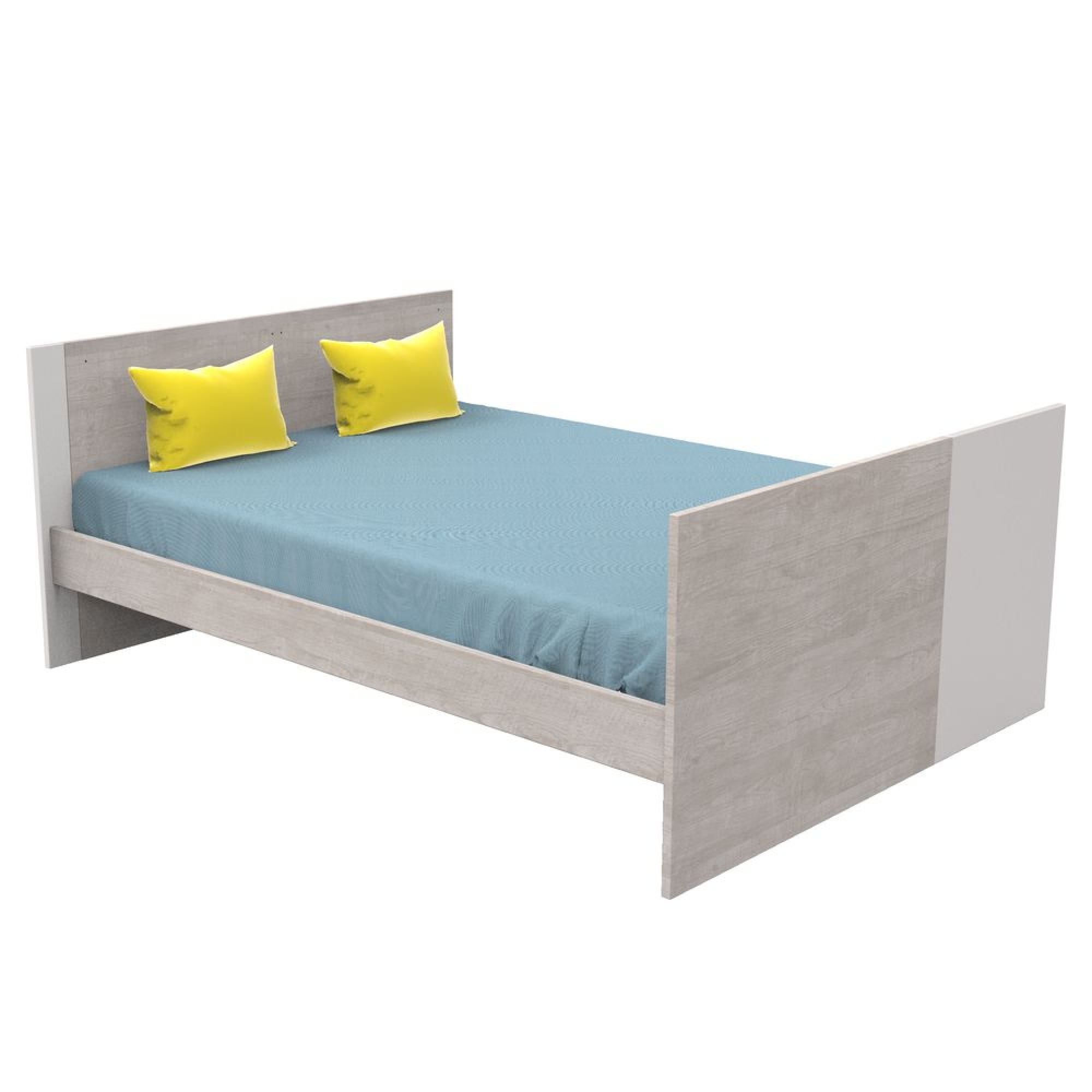 Sauthon Meubles Lit Evolutif Bebe Combine 70x140 Cm En 140x190 Cm Nova Gris Loft Made In Bebe