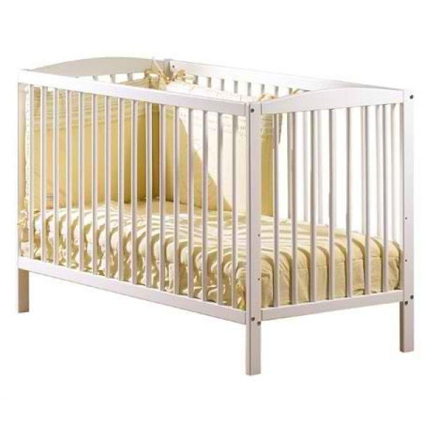 Lit à barreaux 60x120 blanc 1er prix