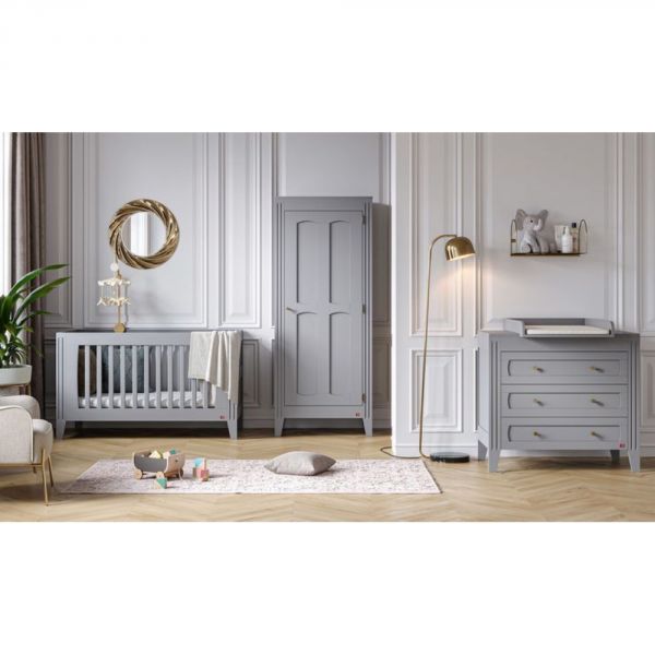 Lit 70x140 gris clair - Collection Milenne by Vox