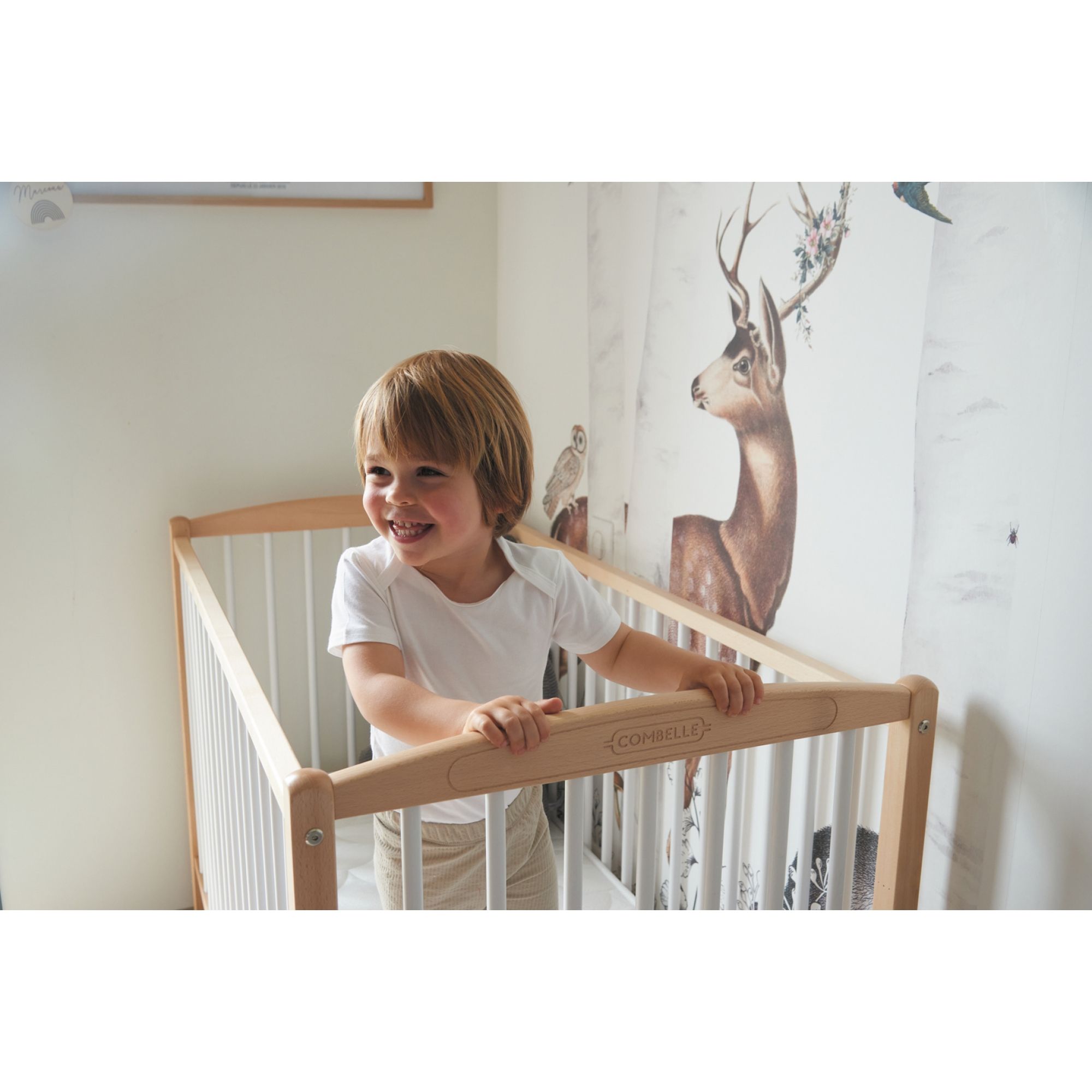 Lit En Bois 70x140 Cm Arthur Hybride Blanc Made In Bebe