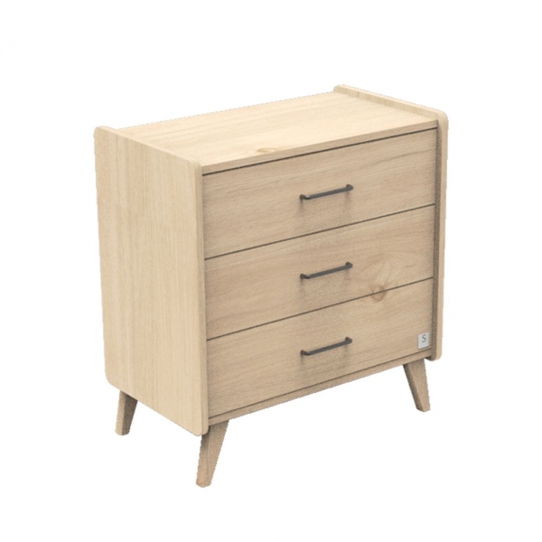 Chambre Duo Lit 60x120 cm + Commode Arty