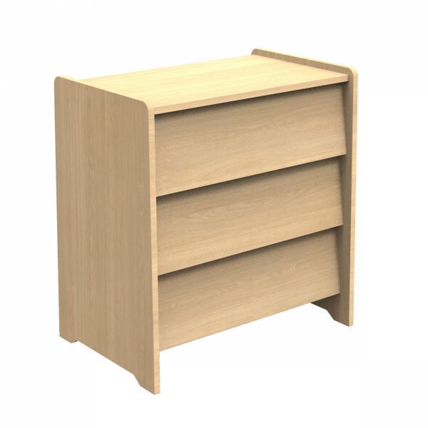 Chambre bébé trio lit 60x120cm + commode + armoire Cannelle