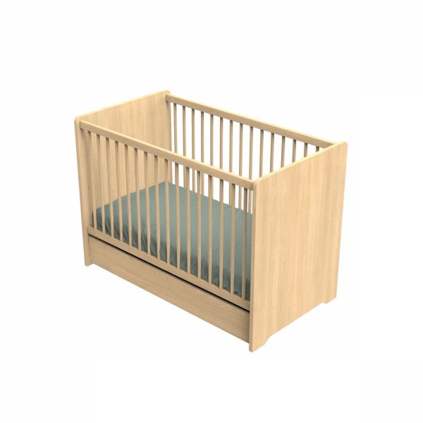 Lit bébé 60x120cm Cannelle (non transformable)