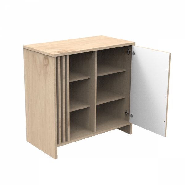 Chambre bébé duo lit 60x120cm (non transformable) + commode blanche Tokyo + Plan à langer offert