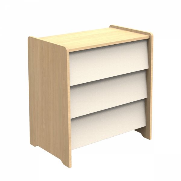 Chambre bébé trio lit 60x120cm + commode + armoire Vanille