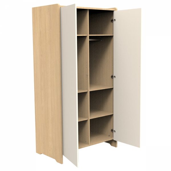 Chambre bébé trio lit 60x120cm + commode + armoire Vanille