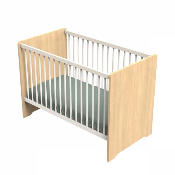 Chambre bébé duo lit 60x120cm + commode Vanille + Plan à langer offert