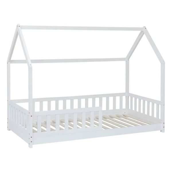 Lit cabane Bosco 90 x 190 cm blanc