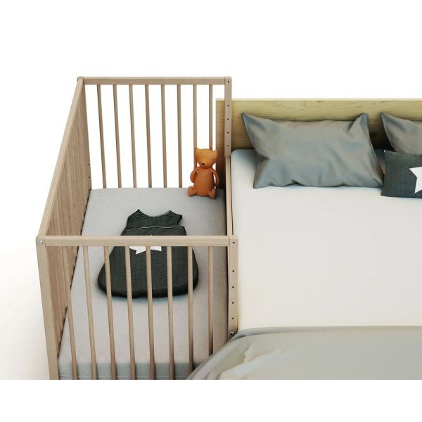 Lit-cododo hêtre brut