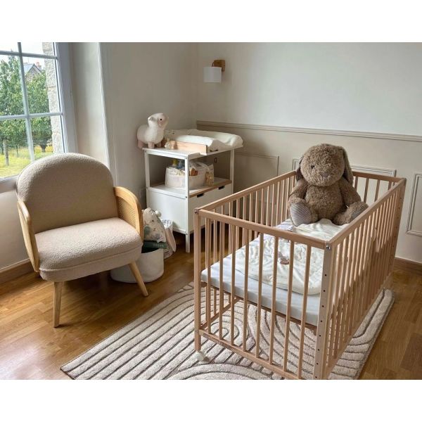 Lit-cododo hêtre brut