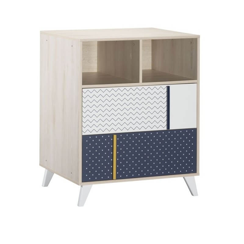 Sauthon Meubles Lit Evolutif Bebe Combine 60x1 Cm En 90x190 Cm Hello Made In Bebe