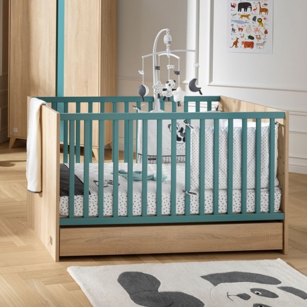 Lit évolutif bébé Little Big Bed 70x140 cm Nova Argile douce