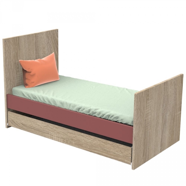 Lit évolutif bébé Little Big Bed 70x140 cm Nova Rose canyon