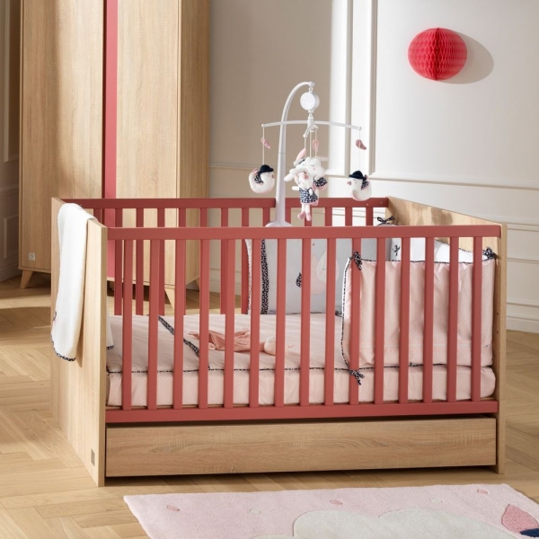 Lit évolutif bébé Little Big Bed 70x140 cm Nova Rose canyon