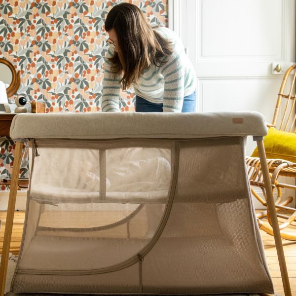 Lit parapluie évolutif 3 en 1 Eazy Sleep Argile / Gazelle