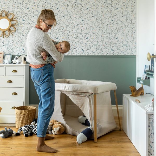 Lit parapluie évolutif 3 en 1 Eazy Sleep Argile / Gazelle