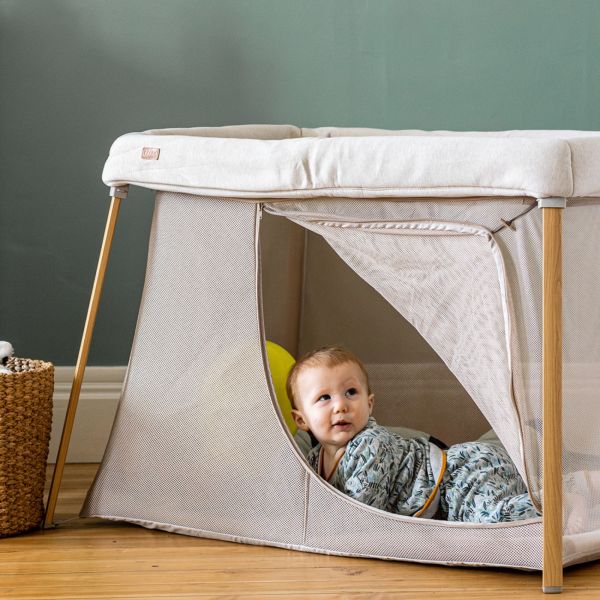 Lit parapluie évolutif 3 en 1 Eazy Sleep Argile / Gazelle