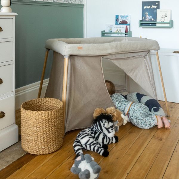 Lit parapluie évolutif 3 en 1 Eazy Sleep Argile / Gazelle