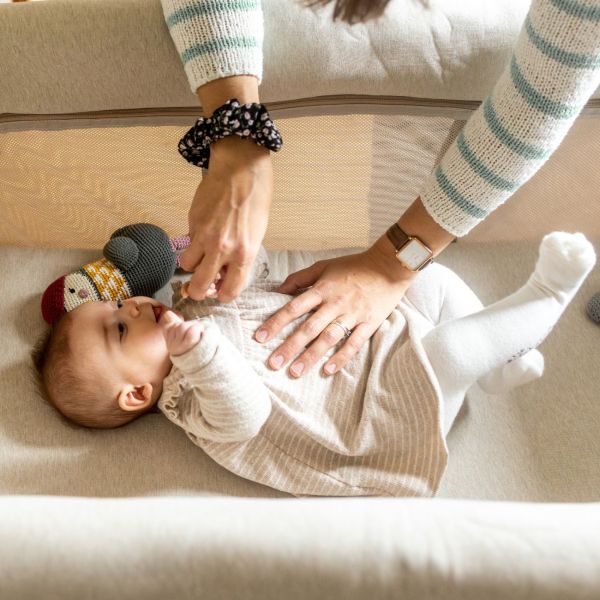 Lit parapluie évolutif 3 en 1 Eazy Sleep Argile / Gazelle