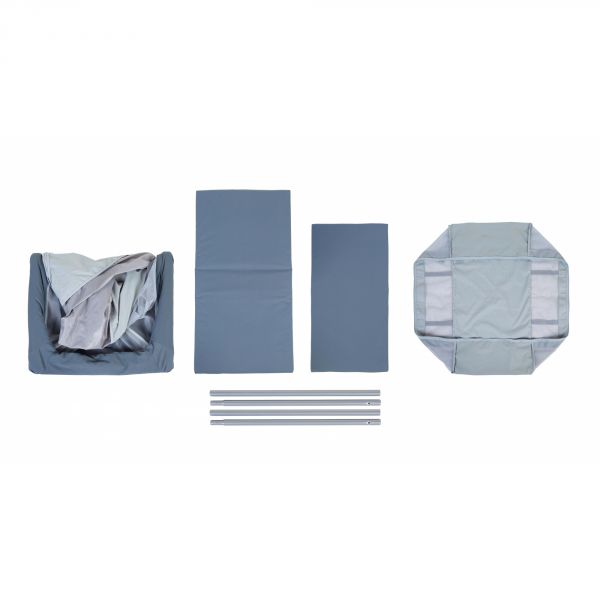 Lit parapluie Eazy Sleep Mineral Grey