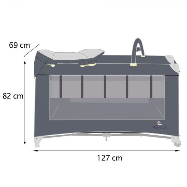 Lit parapluie Optic Z Sophie la Girafe Sunrise