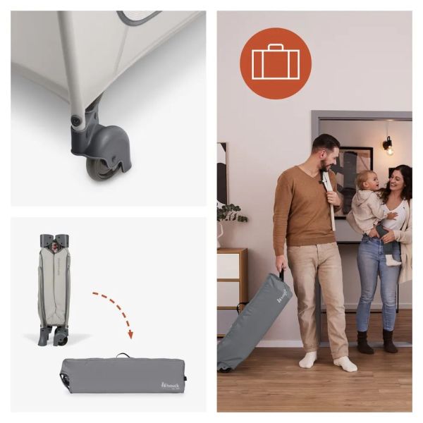 Lit parapluie Sleep Easyfold Dark Grey