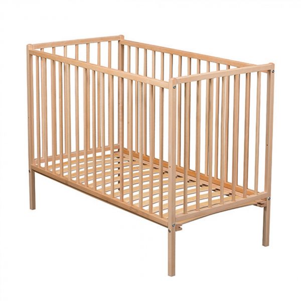 Lit en bois 70x140 cm Rémi Vernis naturel