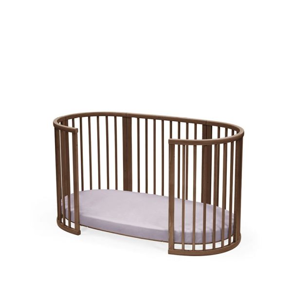 Pack Lit Sleepi Warm brown + matelas Sleepi + drap housse blanc