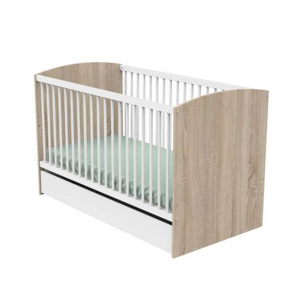 Lit évolutif bébé Little Big Bed 70x140 cm Access bois blanc