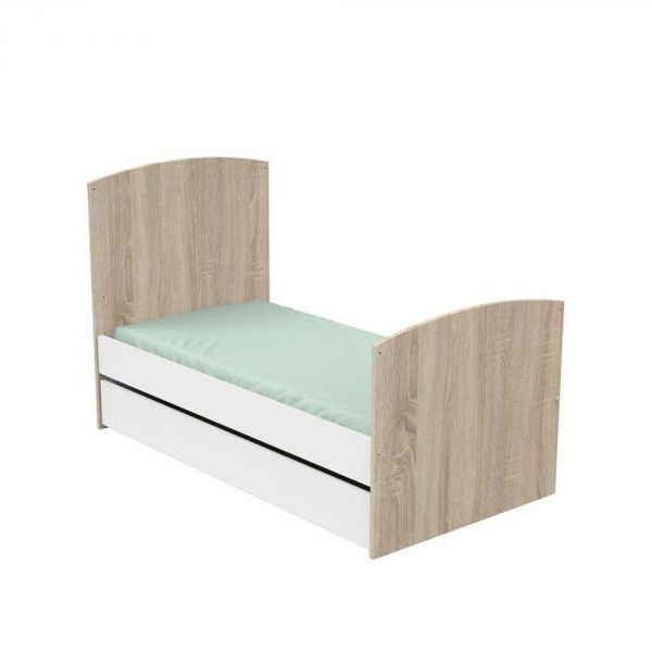 Lit évolutif bébé Little Big Bed 70x140 cm Access bois blanc