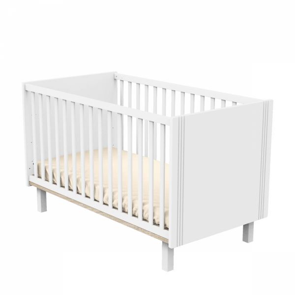 Lit évolutif bébé Little Big Bed 70x140 cm Eleonore blanc