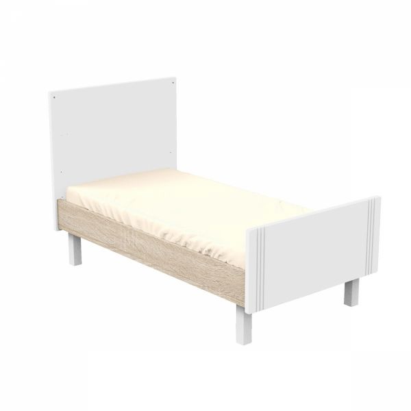 Lit évolutif bébé Little Big Bed 70x140 cm Eleonore blanc