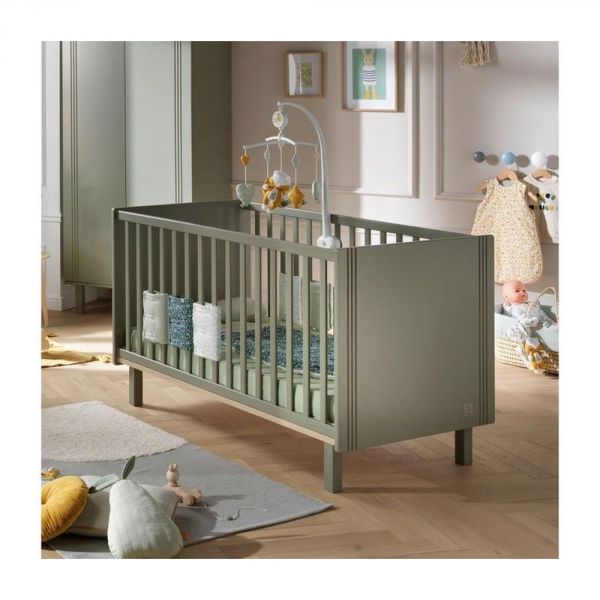 Lit évolutif bébé Little Big Bed 70x140 cm Eleonore Kaki