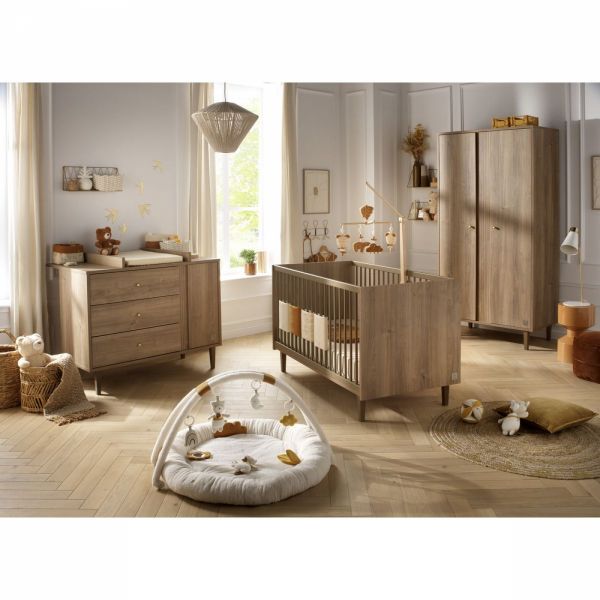 Lit évolutif bébé little big bed 70x140cm Mokka