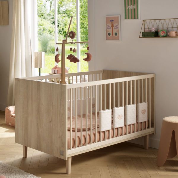 Lit évolutif bébé little big bed 70x140cm Paloma bois