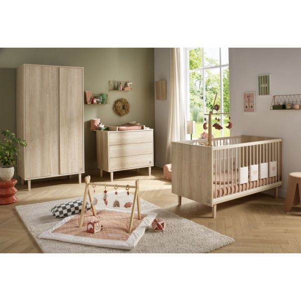 Lit évolutif bébé little big bed 70x140cm Paloma bois