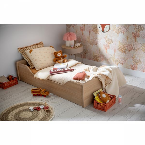 Chambre bébé trio lit 70x140cm + commode + armoire Vanille + Plan à langer offert