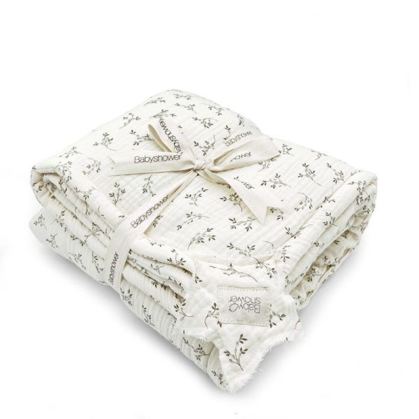 Grand plaid Olive bloom- Ecru