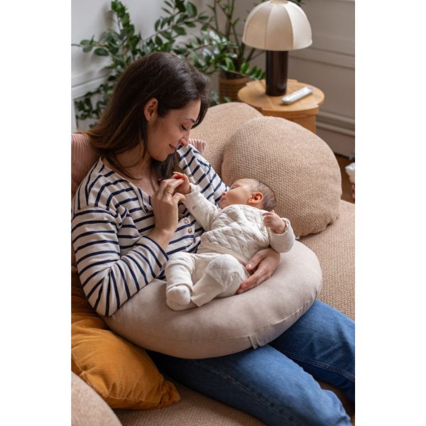 Mini coussin bouillotte maternité Little Warmy Jersey Argile Chiné