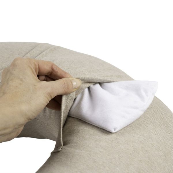 Mini coussin bouillotte maternité Little Warmy Jersey Argile Chiné