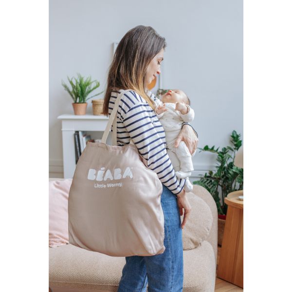 Mini coussin bouillotte maternité Little Warmy Jersey Argile Chiné