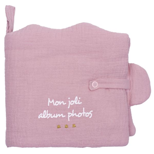 Livre album photos nuage gaze de coton pétale