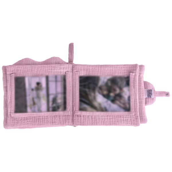 Livre album photos nuage gaze de coton pétale