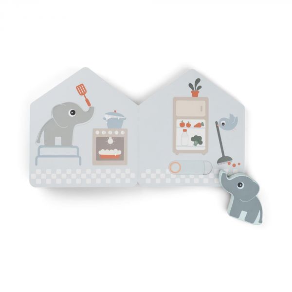 Livre d'éveil la maison d'Elphee Deer friends Multicolore