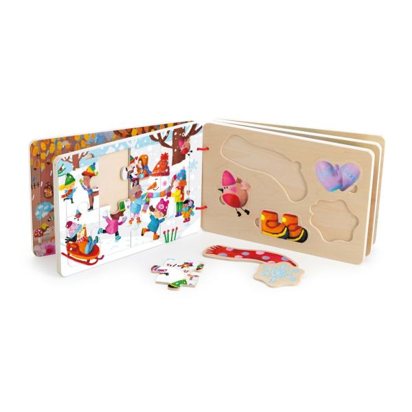 Livre puzzles pour enfant Les 4 saisons