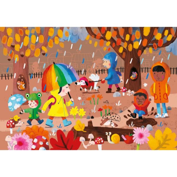 Livre puzzles pour enfant Les 4 saisons