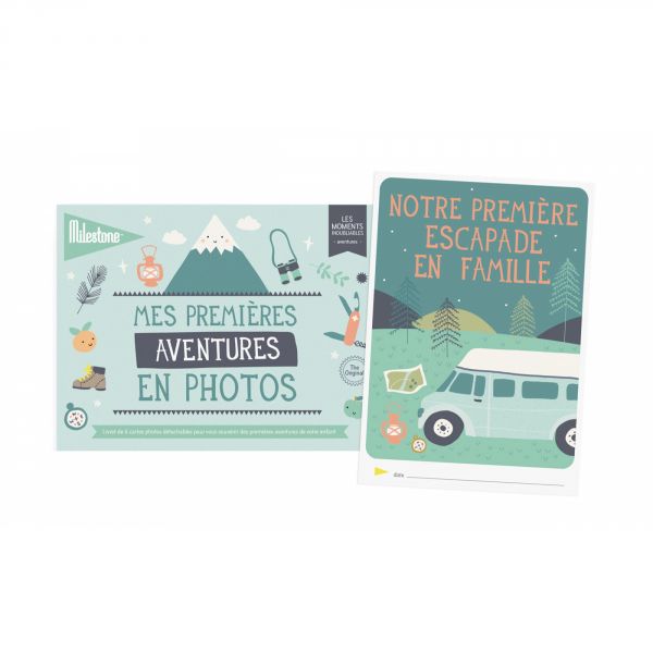 Livret de 6 cartes détachables Mes premières aventures en photos