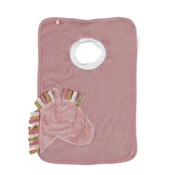 Bavoir bébé funny rose Lina & Joy